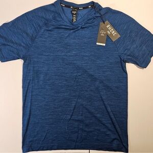 Rhone Men's Short Sleeve Tee in Heathered Blue